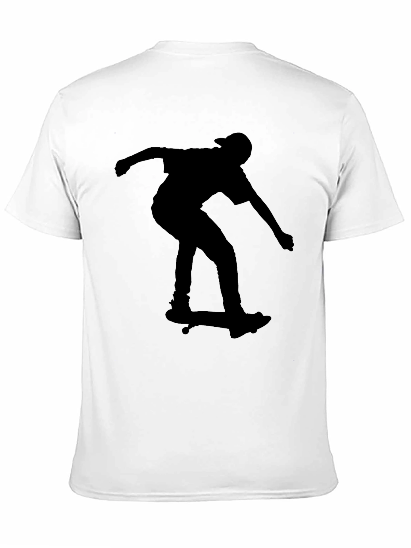 Skateboarding Silhouette Tee - Black Graphic T-Shirt