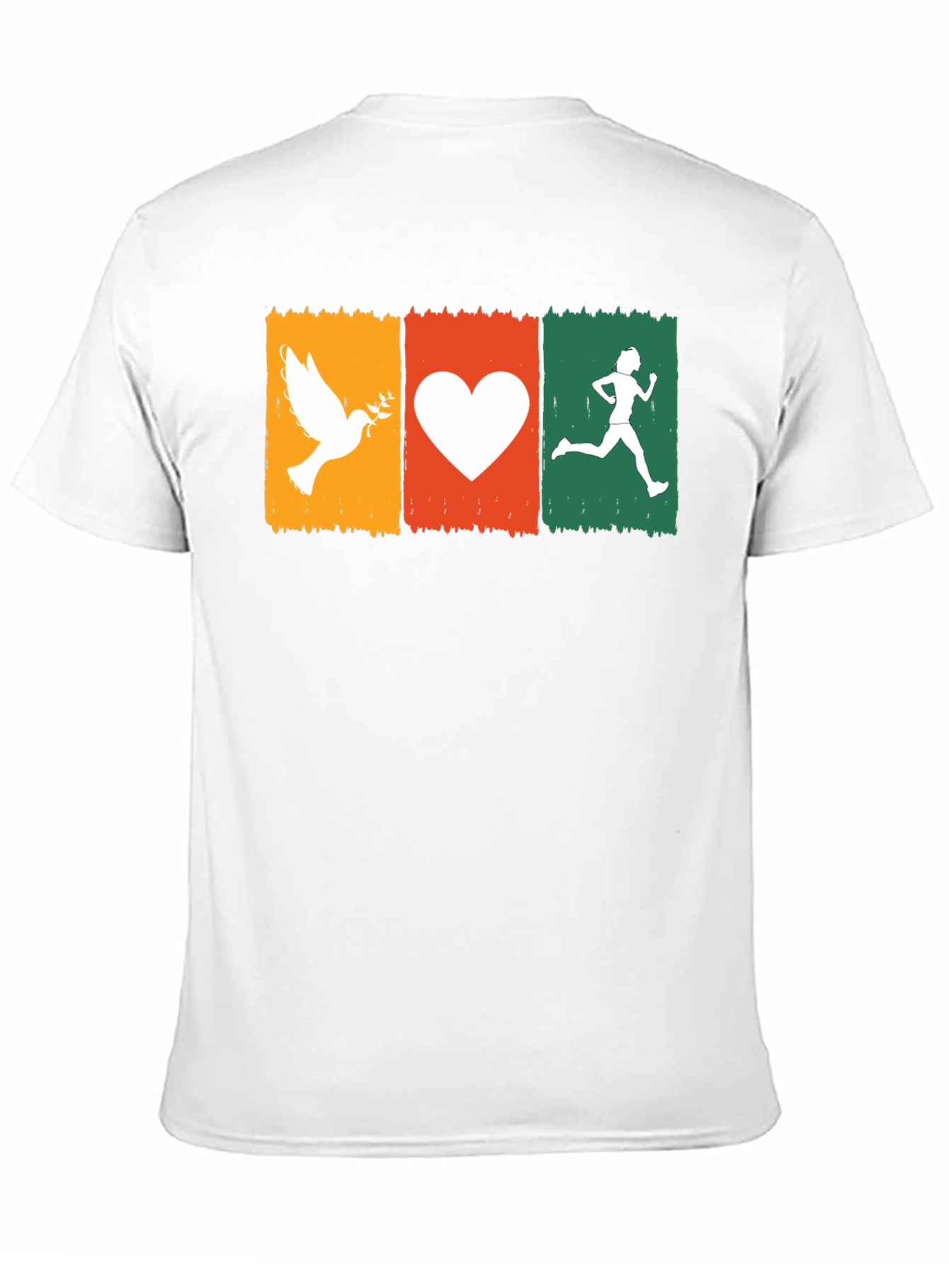 Peace Love Run T-Shirt - Stylish Graphic Tee
