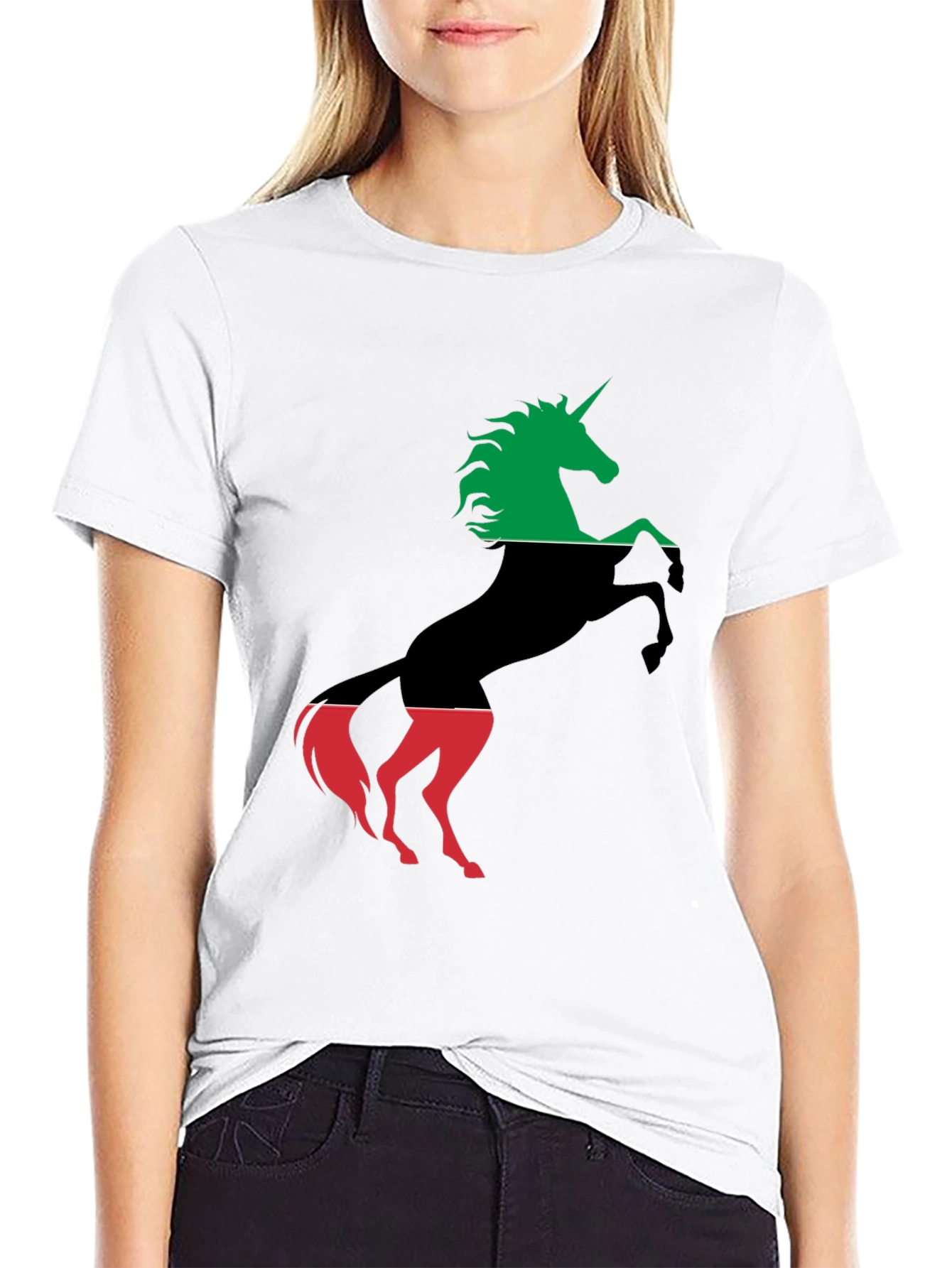 Unicorn Pan-African Flag T-Shirt