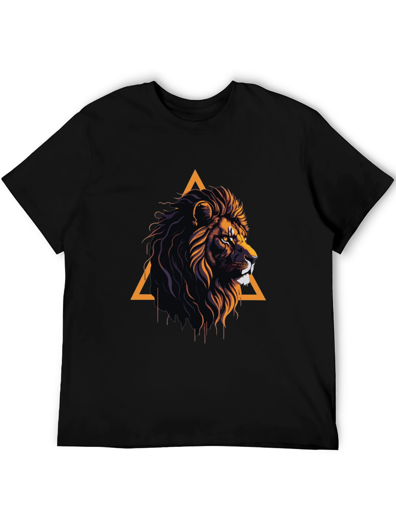 Lion Graphic Tee - Modern Animal Print Shirt