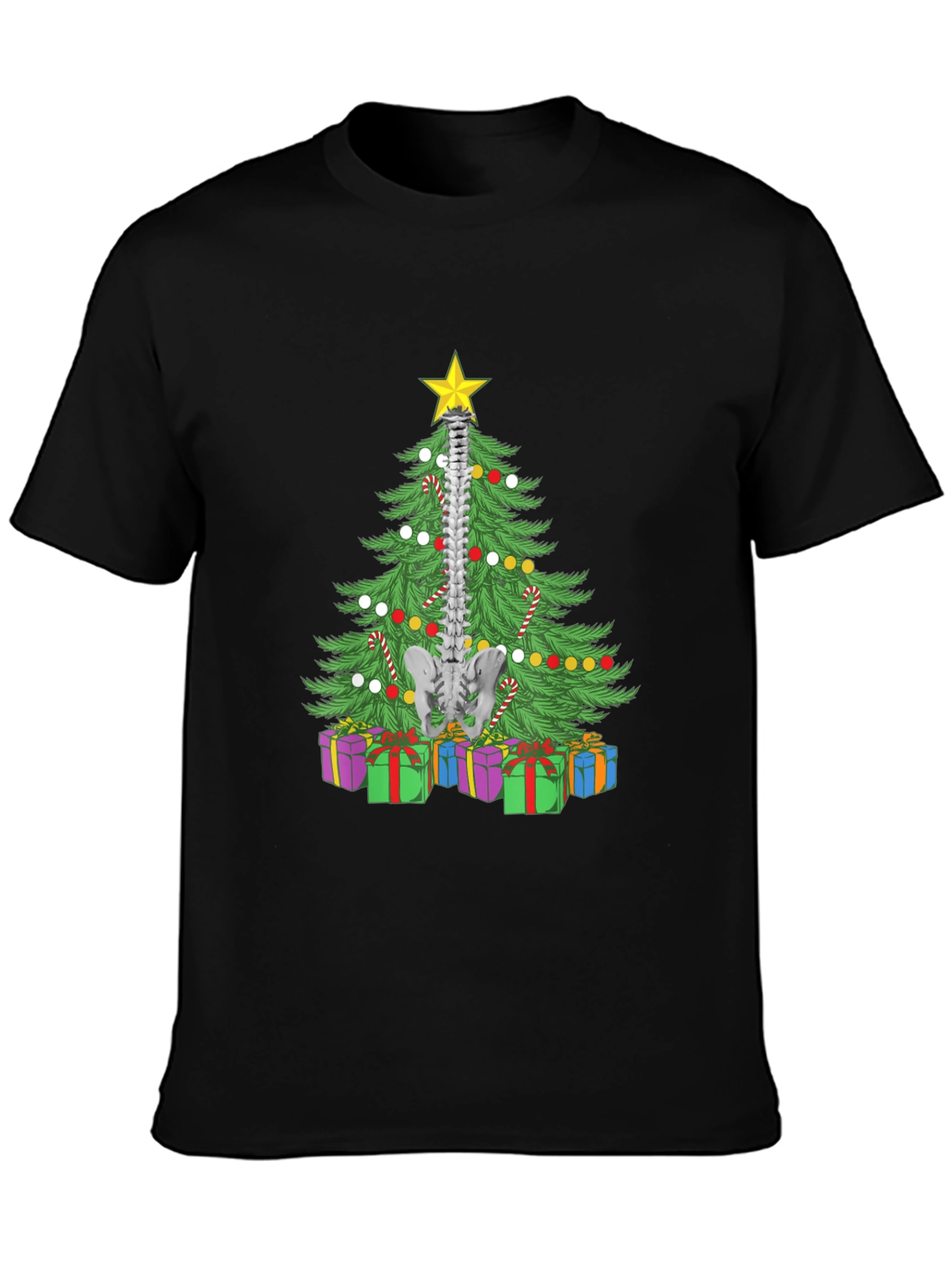 Chiropractor Christmas Tree Spine T-Shirt