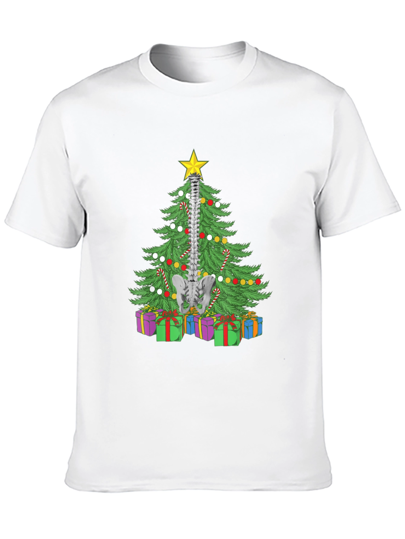 Chiropractor Christmas Tree Spine T-Shirt