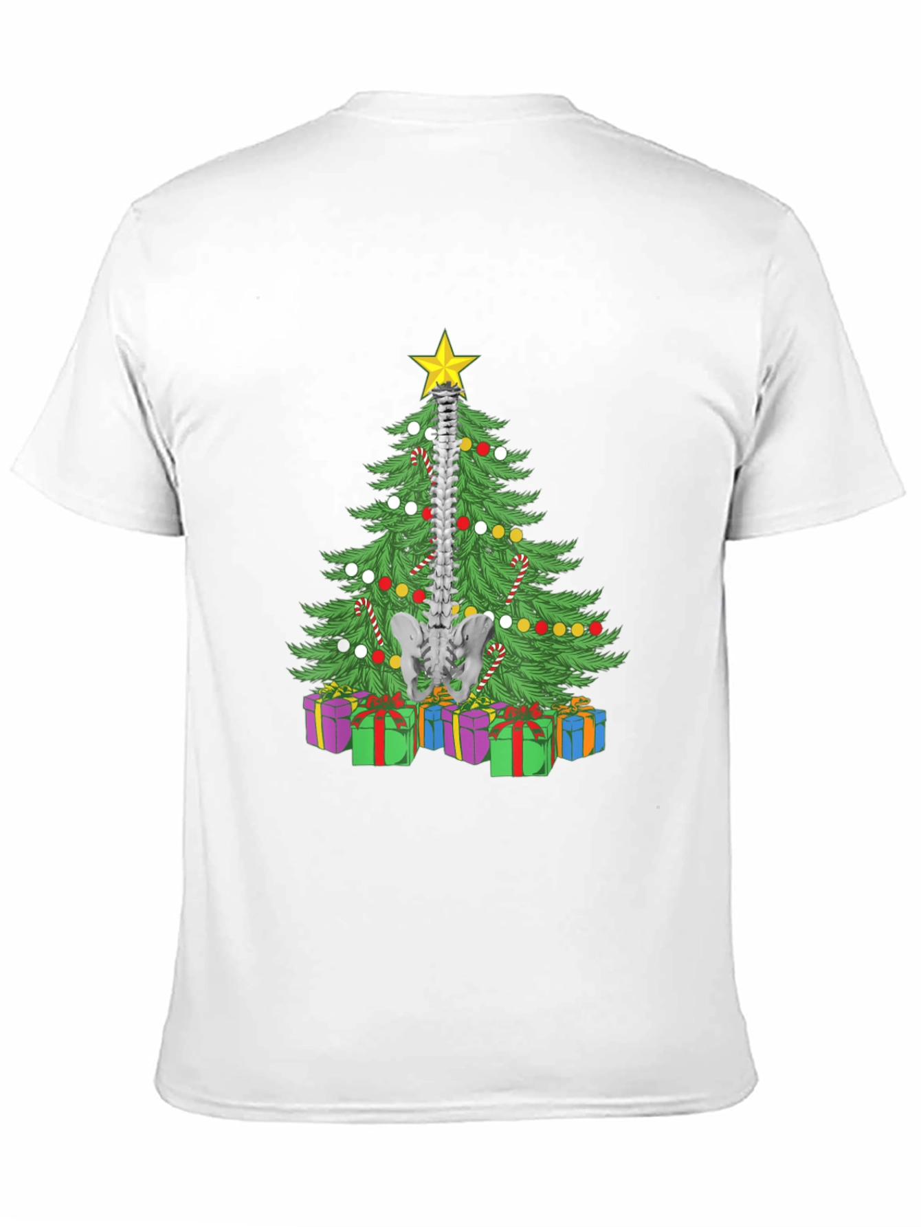 Chiropractor Christmas Tree Spine T-Shirt