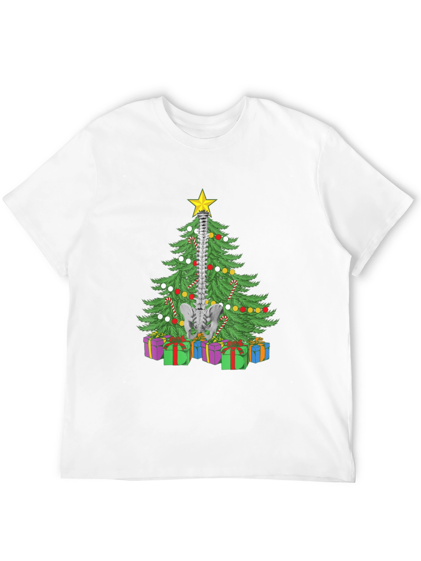 Chiropractor Christmas Tree Spine T-Shirt