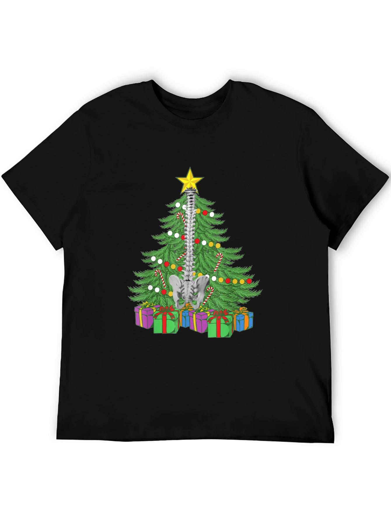 Chiropractor Christmas Tree Spine T-Shirt
