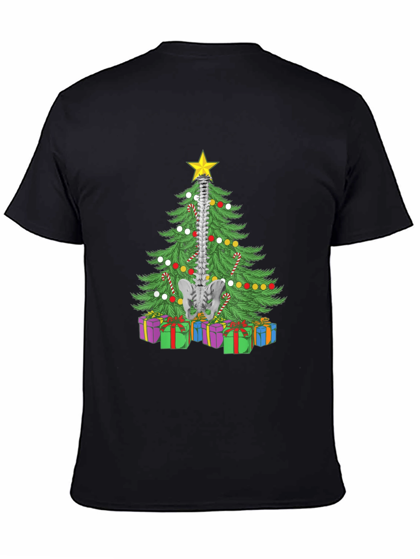Chiropractor Christmas Tree Spine T-Shirt
