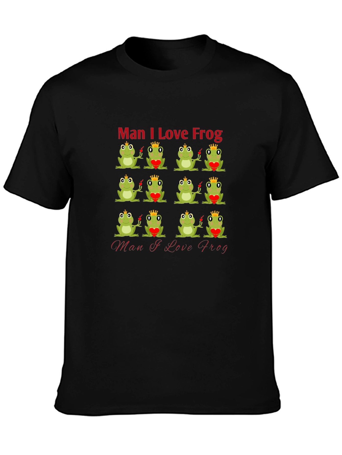 Man I Love Frog Graphic T-Shirt - Unique Design