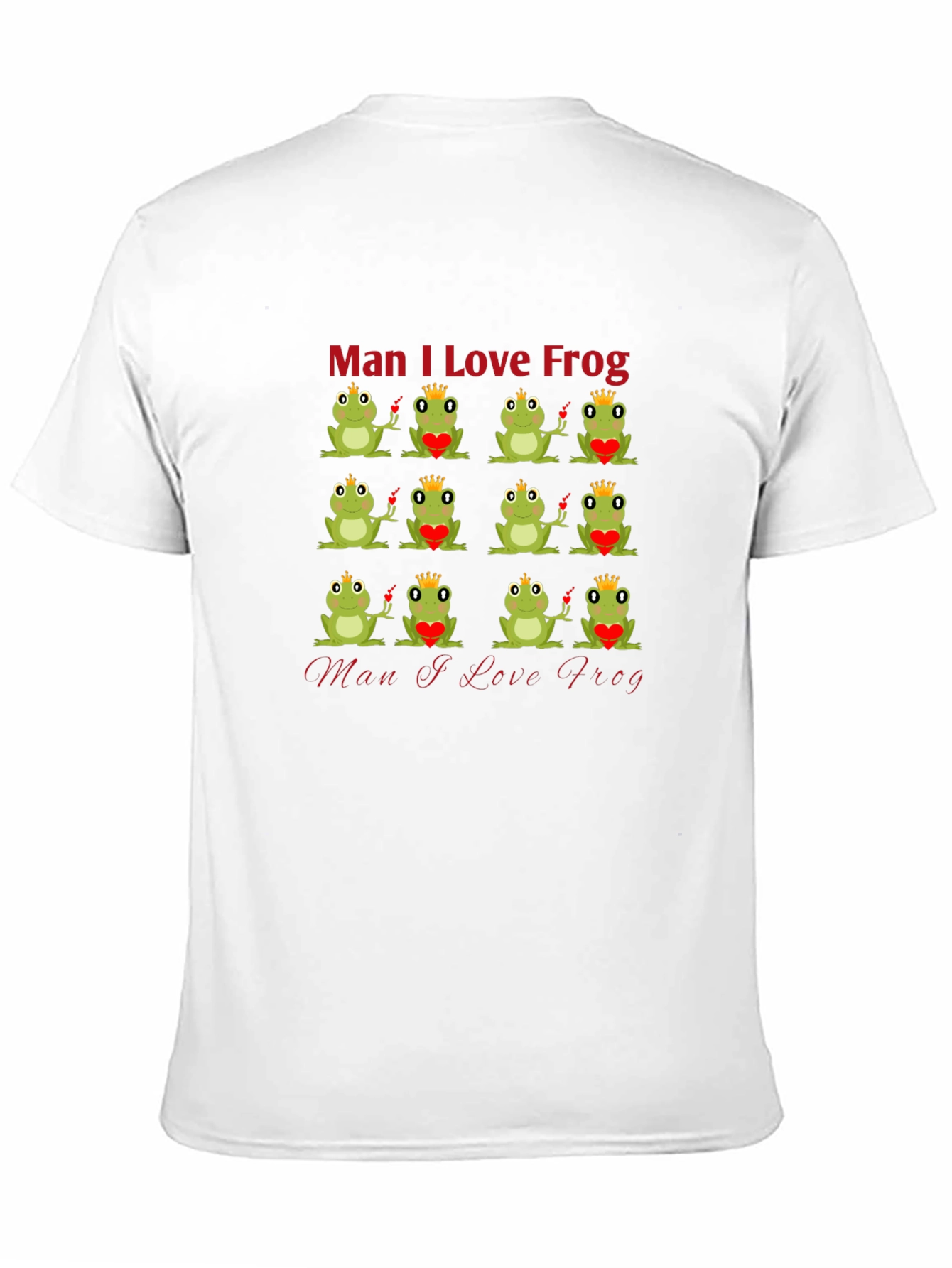 Man I Love Frog Graphic T-Shirt - Unique Design
