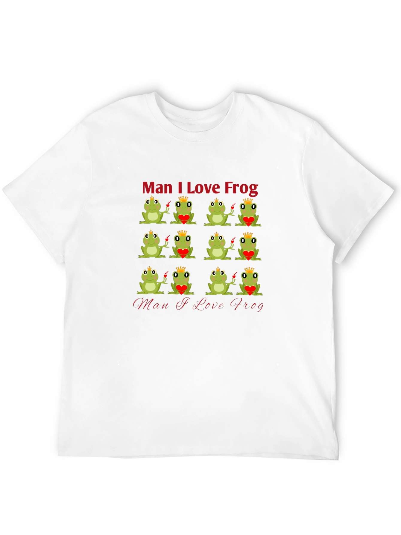 Man I Love Frog Graphic T-Shirt - Unique Design
