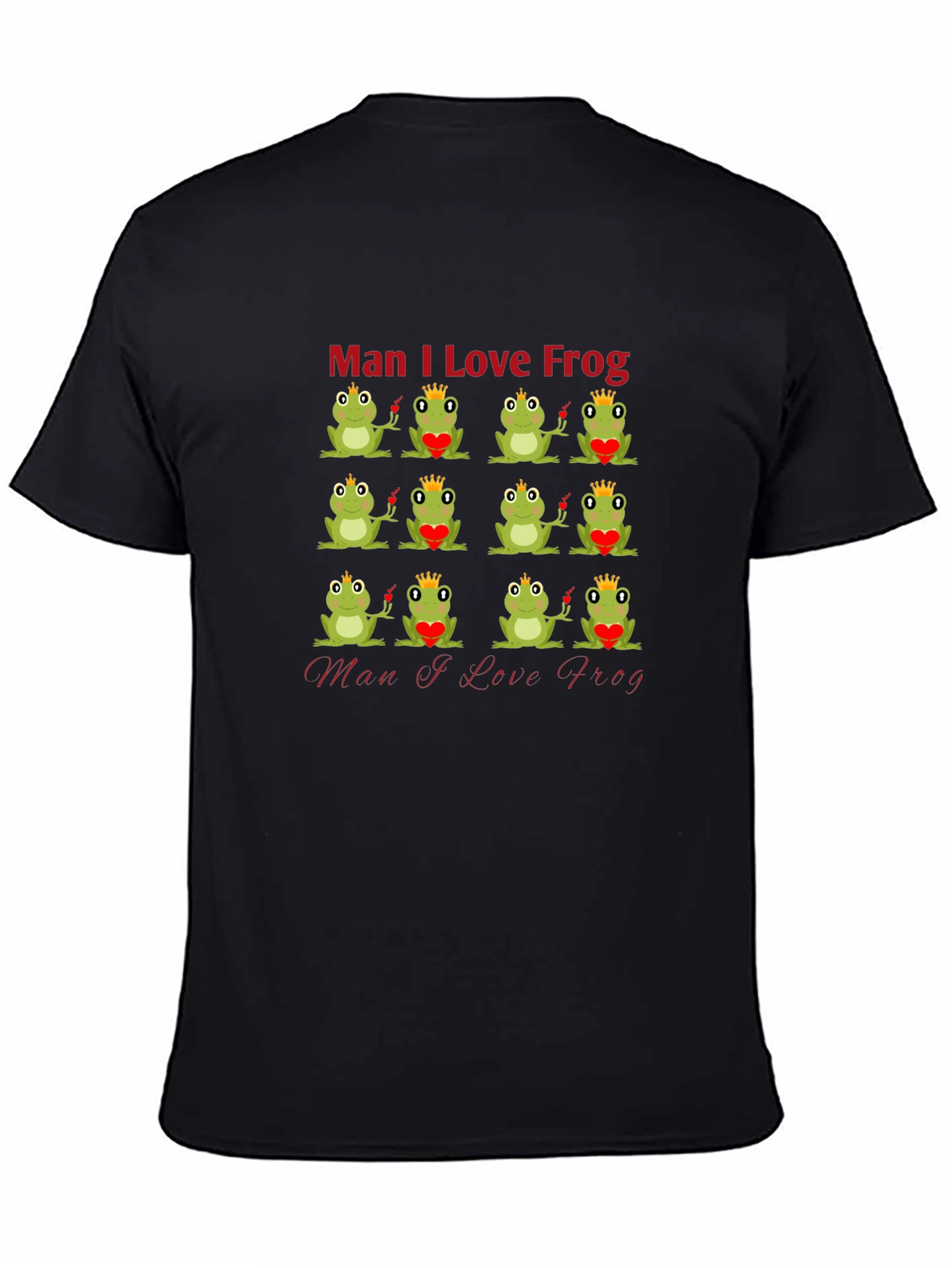 Man I Love Frog Graphic T-Shirt - Unique Design