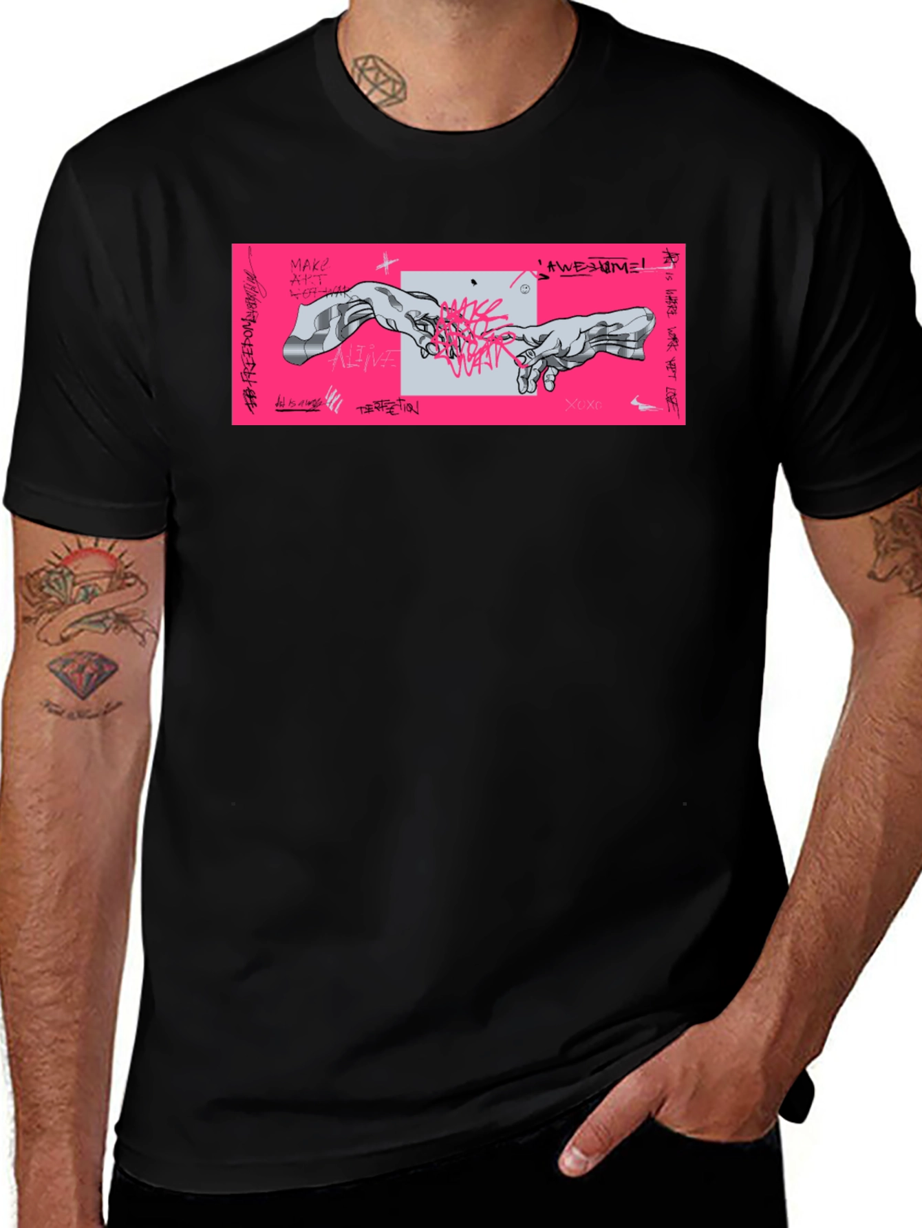 Modern Creation of Adam Graphic Tee