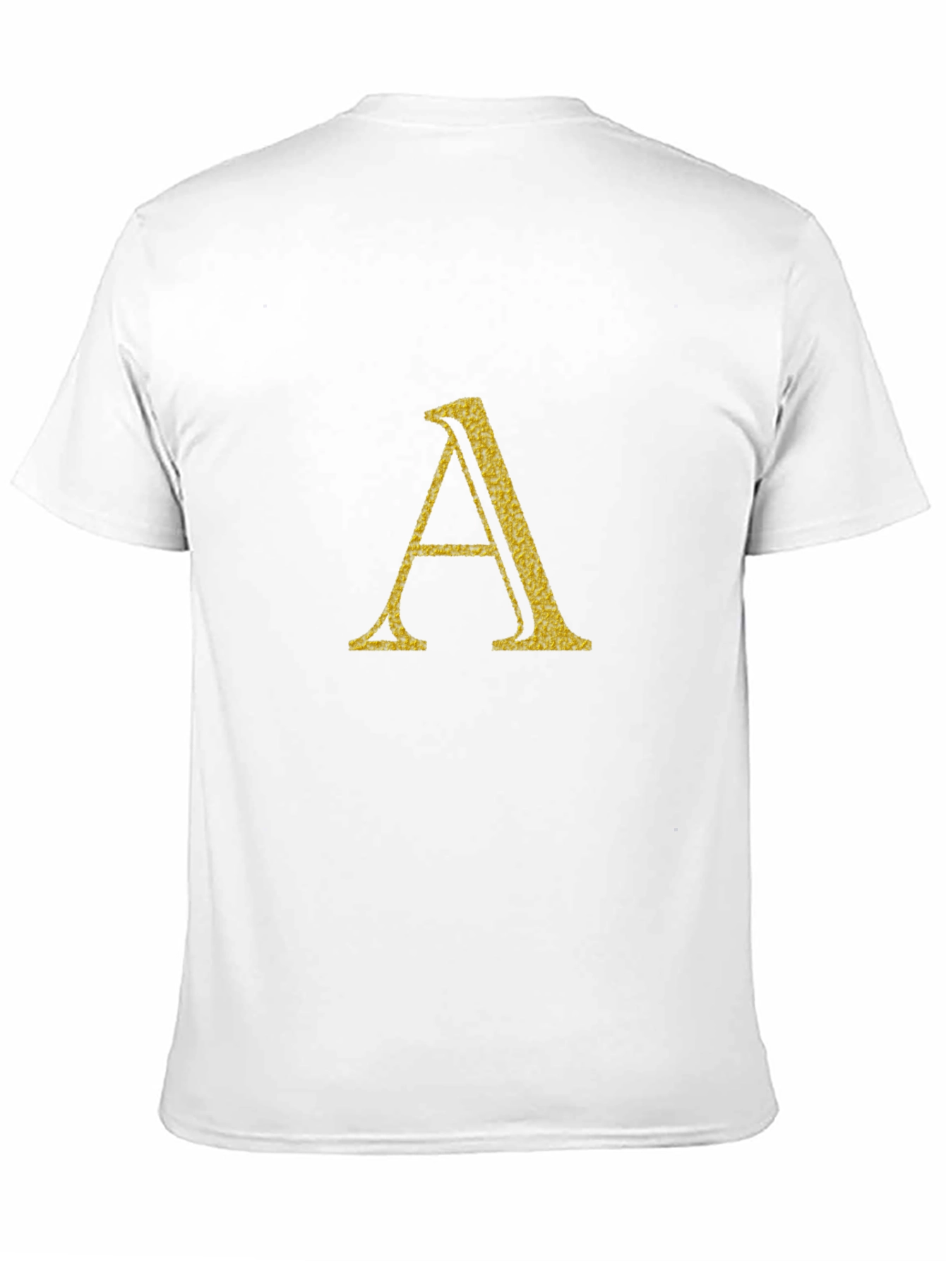 Letter A Graphic Print Black T-Shirt