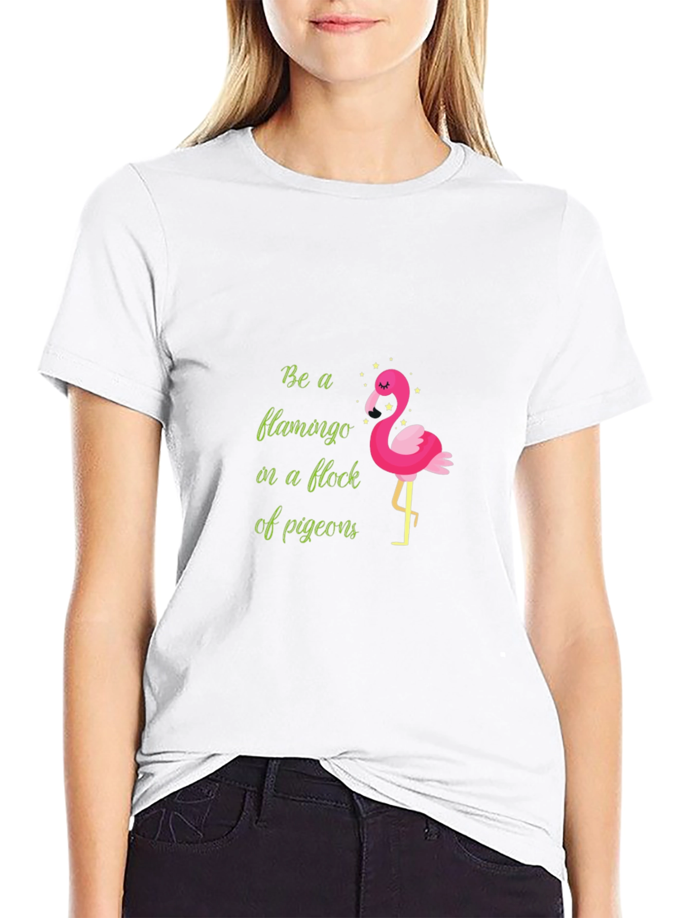 Be a Flamingo T-Shirt - Quirky Graphic Tee