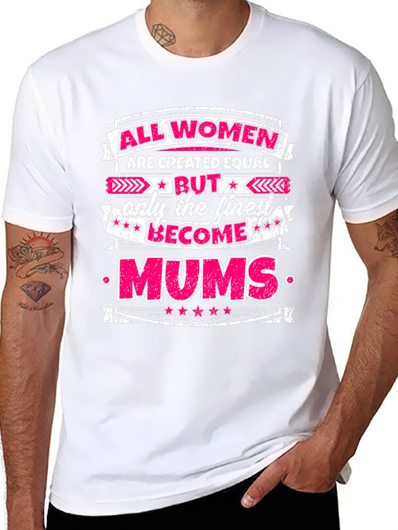 All Women Are Created Equal Mums Graphic T-Shirt
