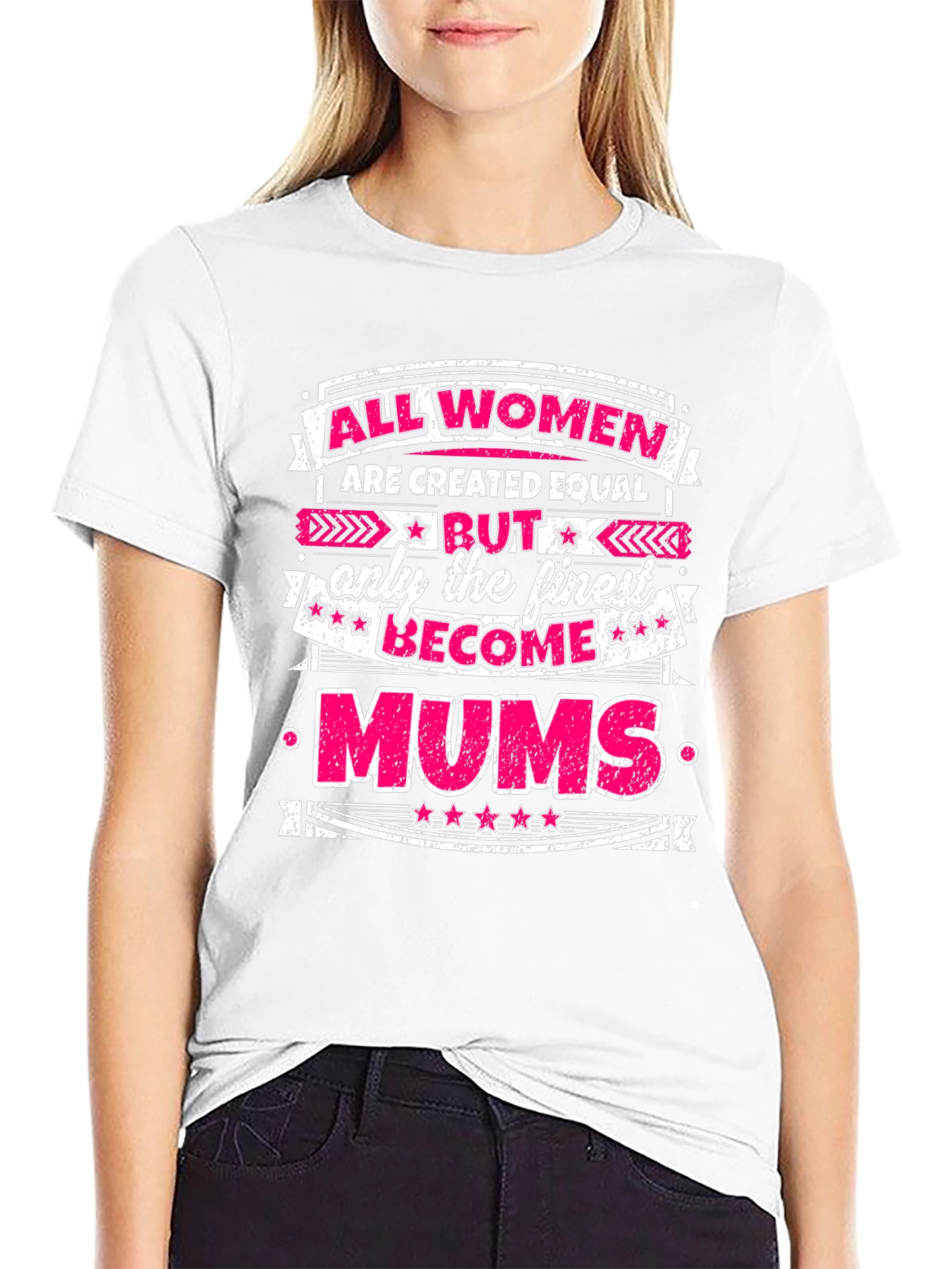All Women Are Created Equal Mums Graphic T-Shirt