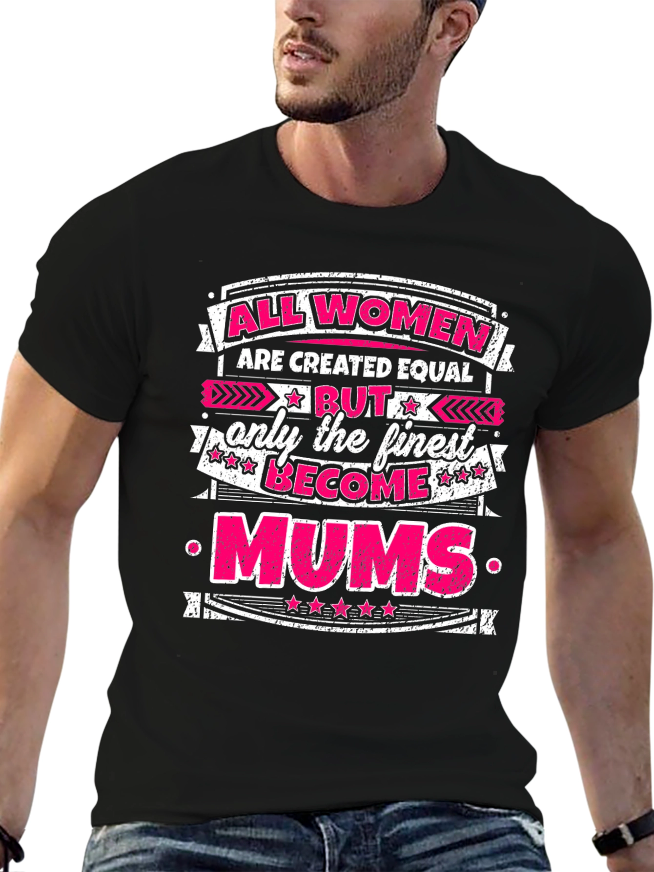 All Women Are Created Equal Mums Graphic T-Shirt