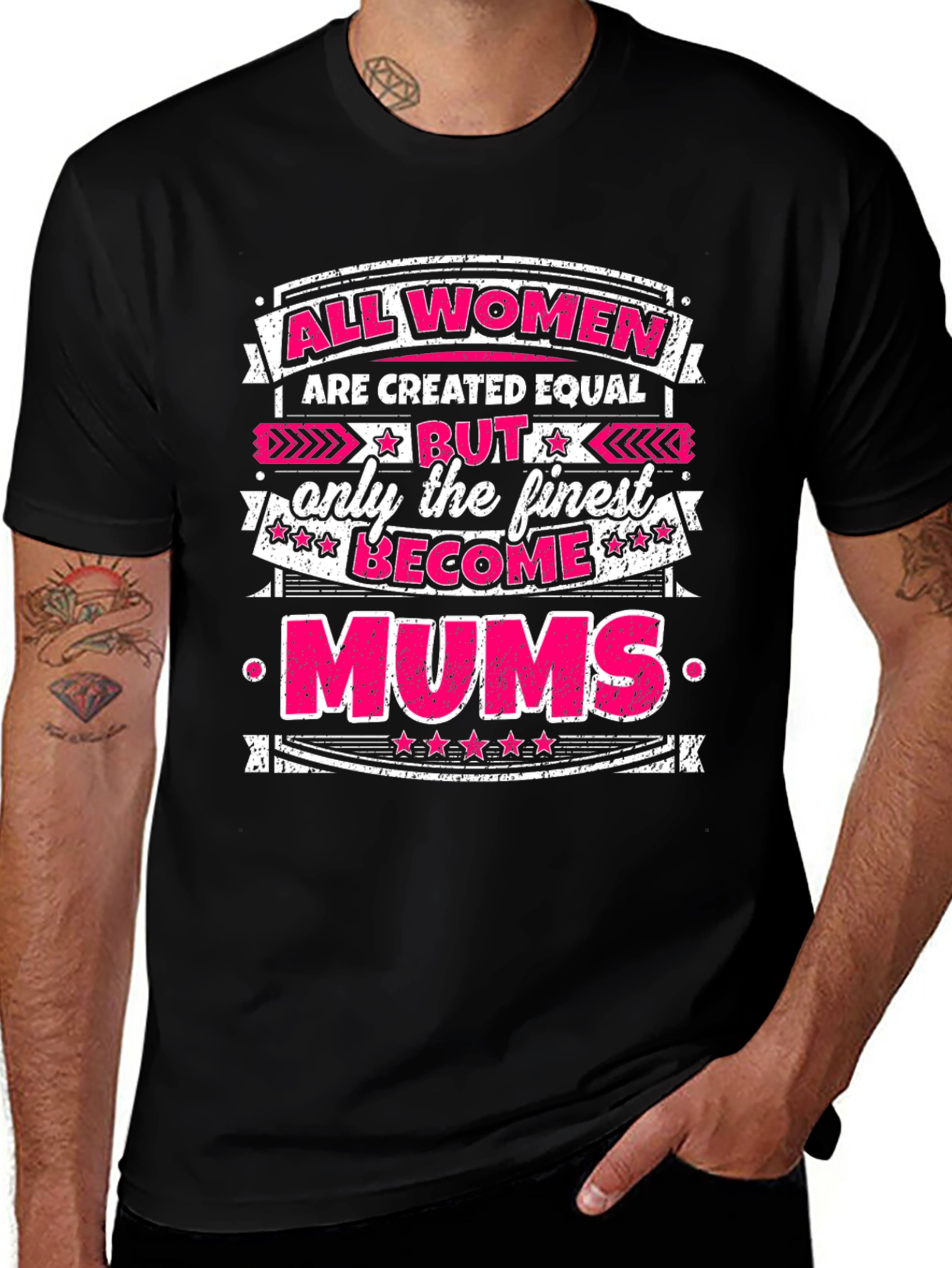 All Women Are Created Equal Mums Graphic T-Shirt