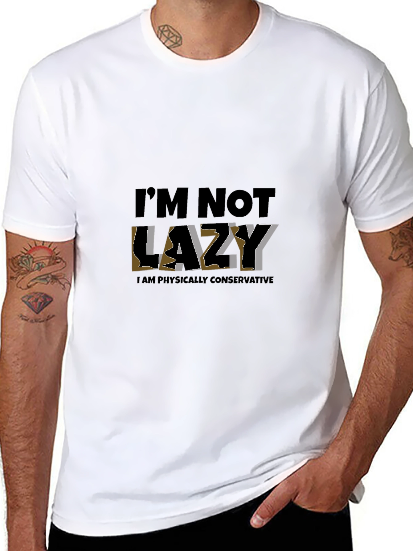 Im Not Lazy Mens Graphic T-Shirt