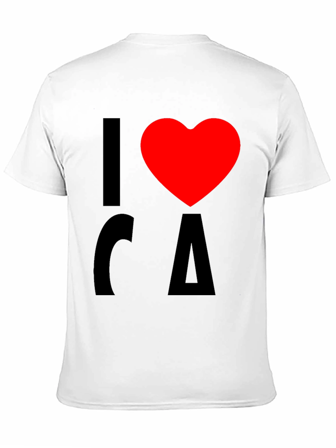 I Heart CA Black T-Shirt