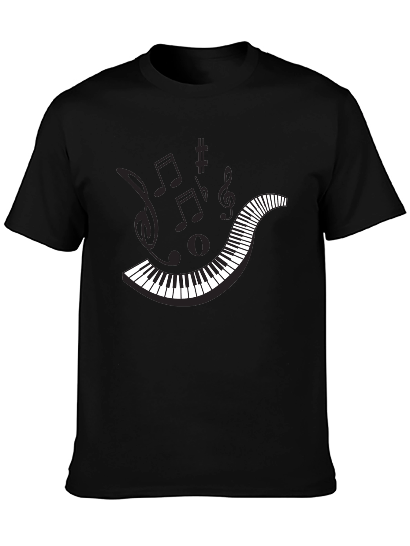 Musical Piano Keys Graphic Tee