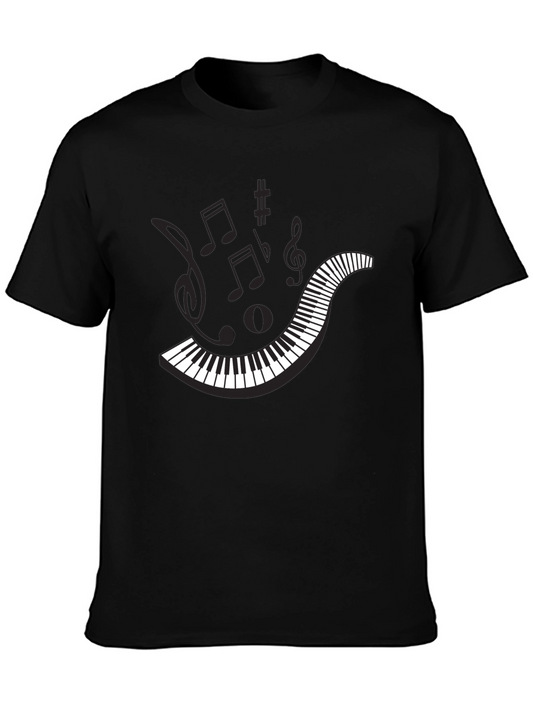 Musical Piano Keys Graphic Tee