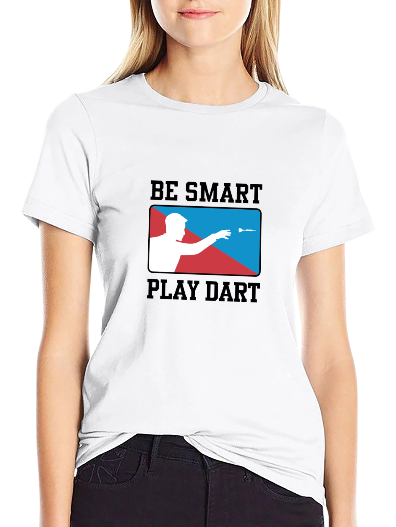 Be Smart Play Dart T-Shirt | Black