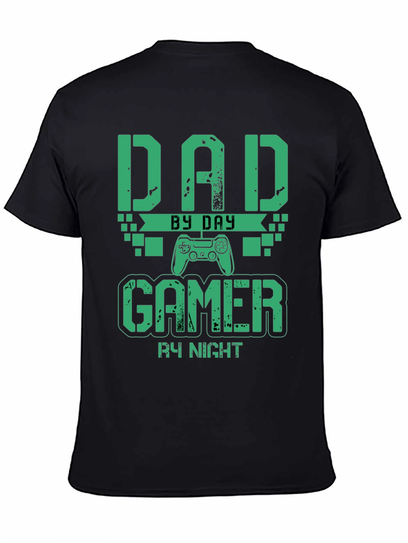Dad By Day Gamer By Night Graphic T-Shirt
