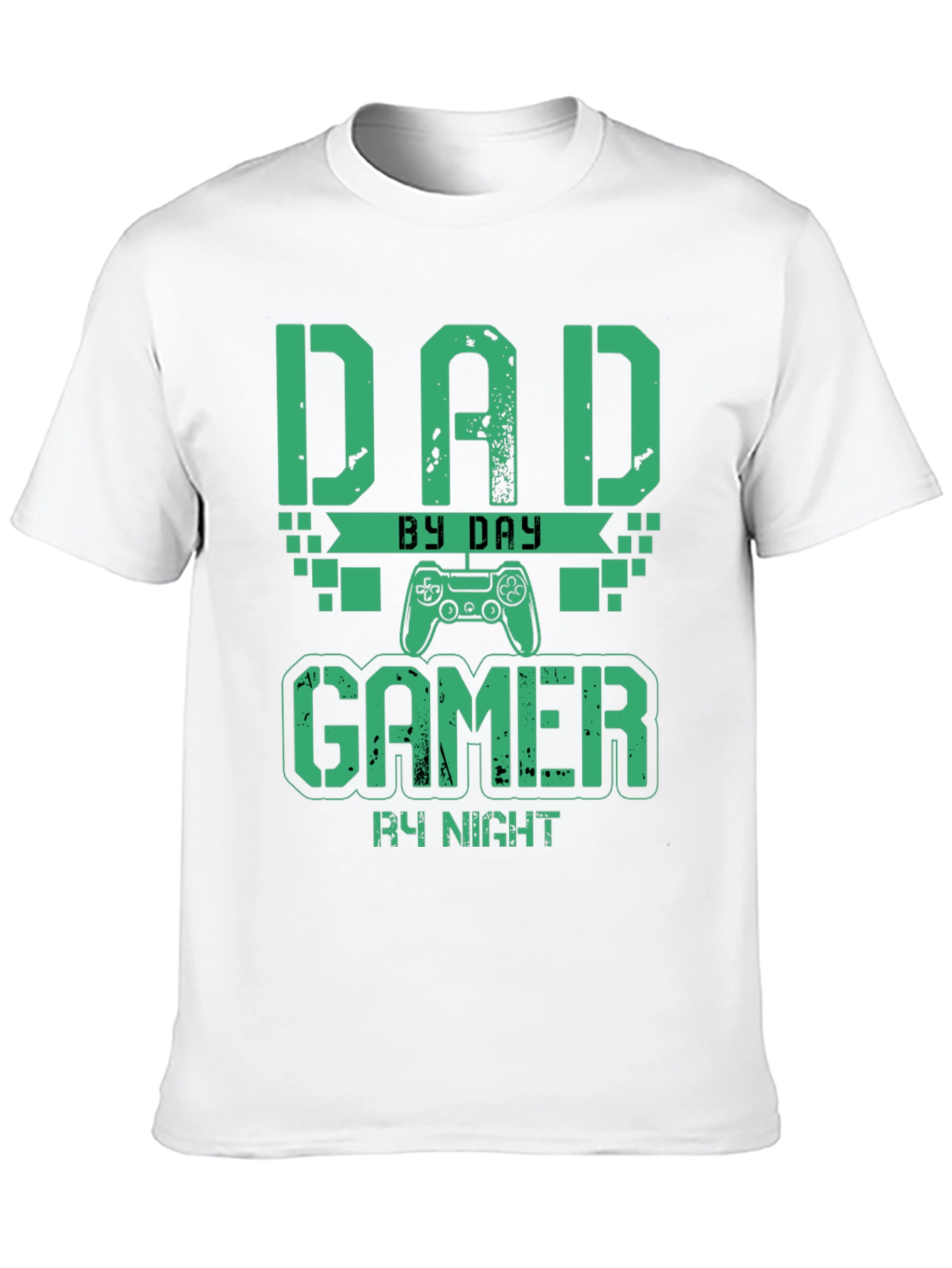 Dad By Day Gamer By Night Graphic T-Shirt