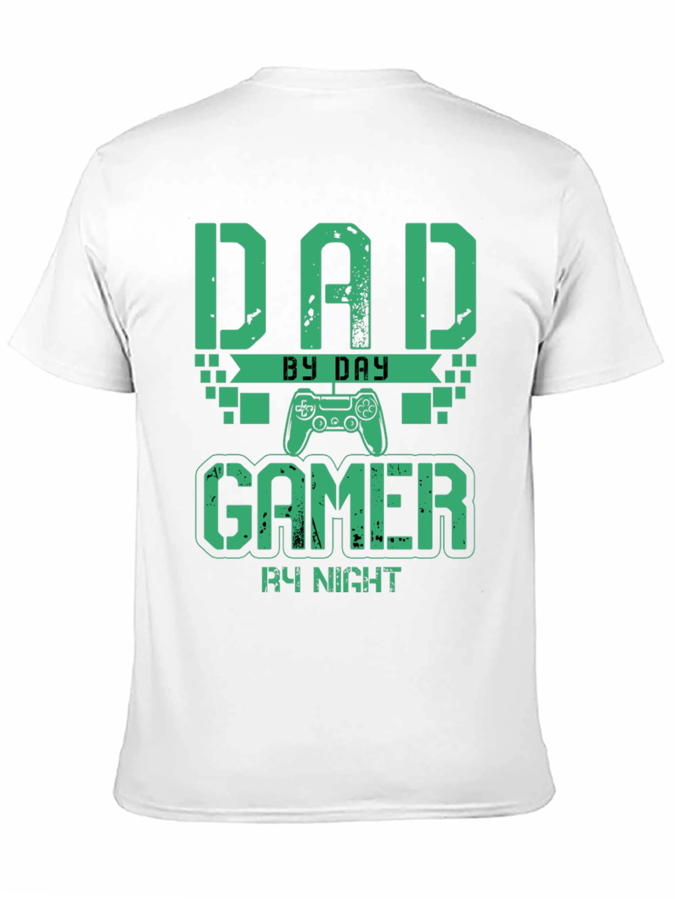 Dad By Day Gamer By Night Graphic T-Shirt