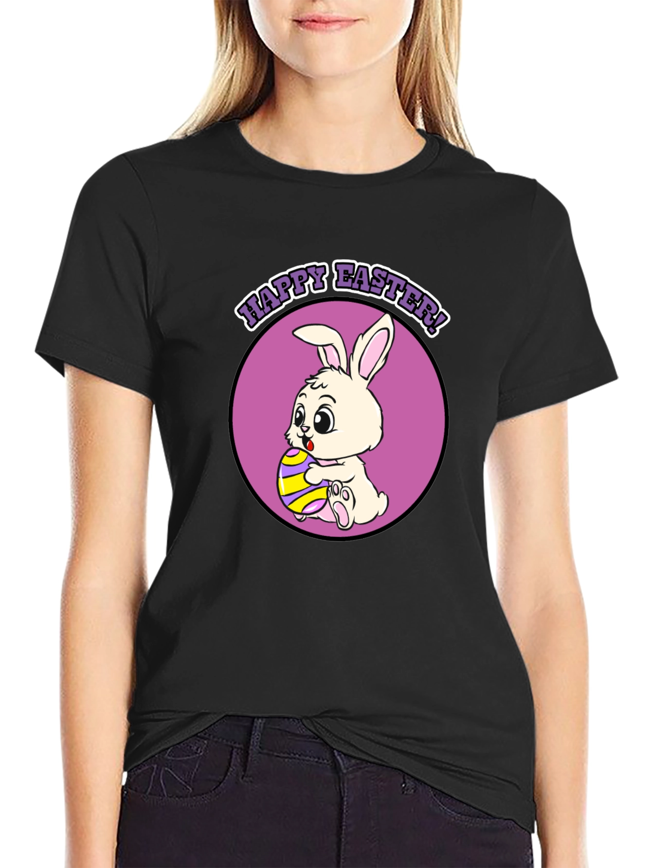 Happy Easter Bunny T-Shirt - Cute Holiday Tee