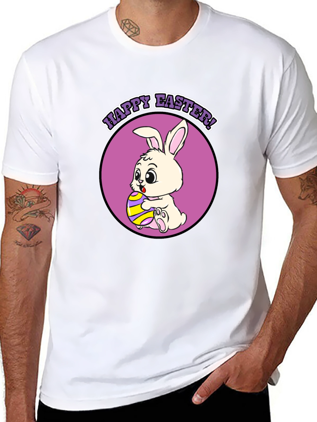 Happy Easter Bunny T-Shirt - Cute Holiday Tee