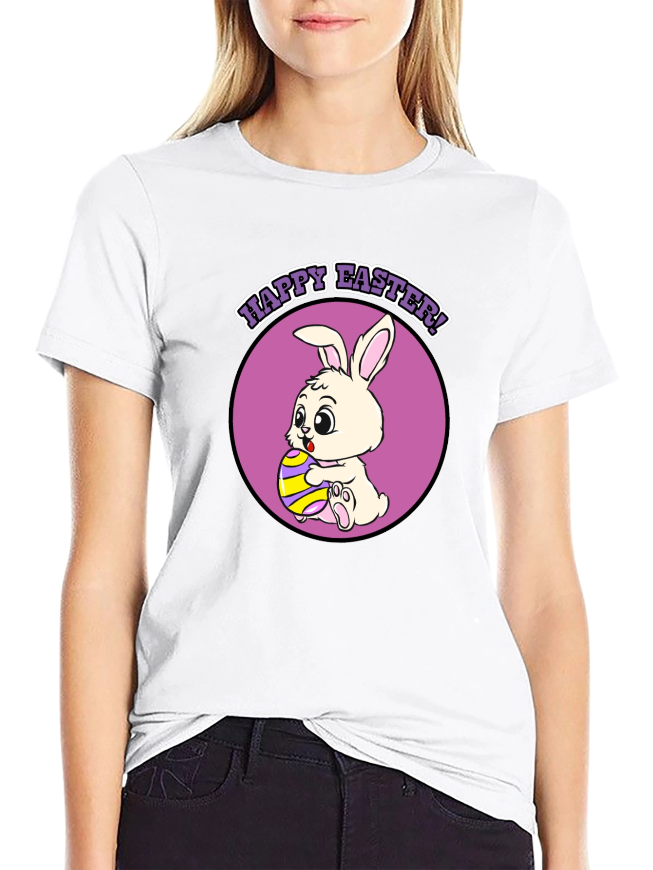 Happy Easter Bunny T-Shirt - Cute Holiday Tee