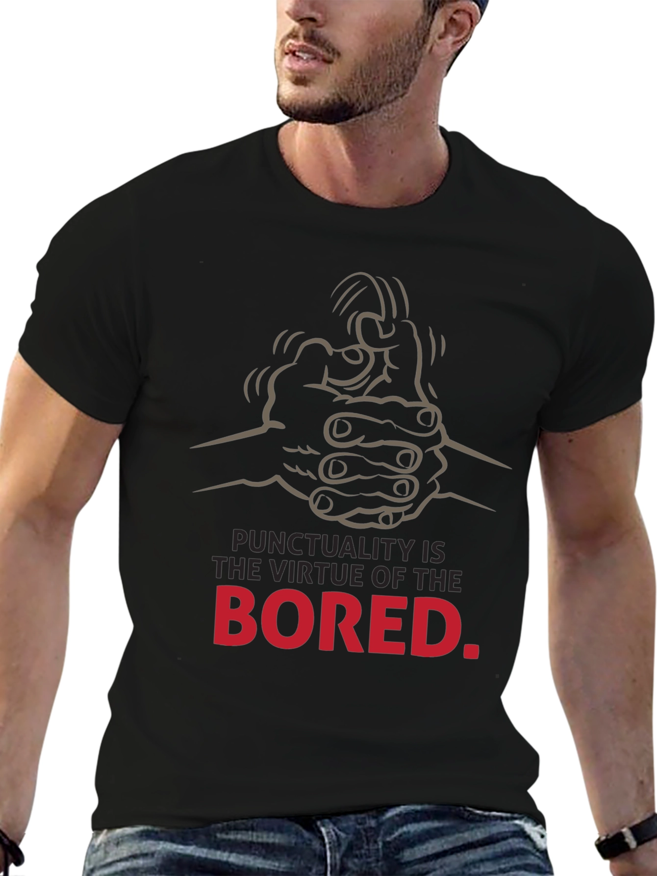 Punctuality is the Virtue of the Bored T-Shirt