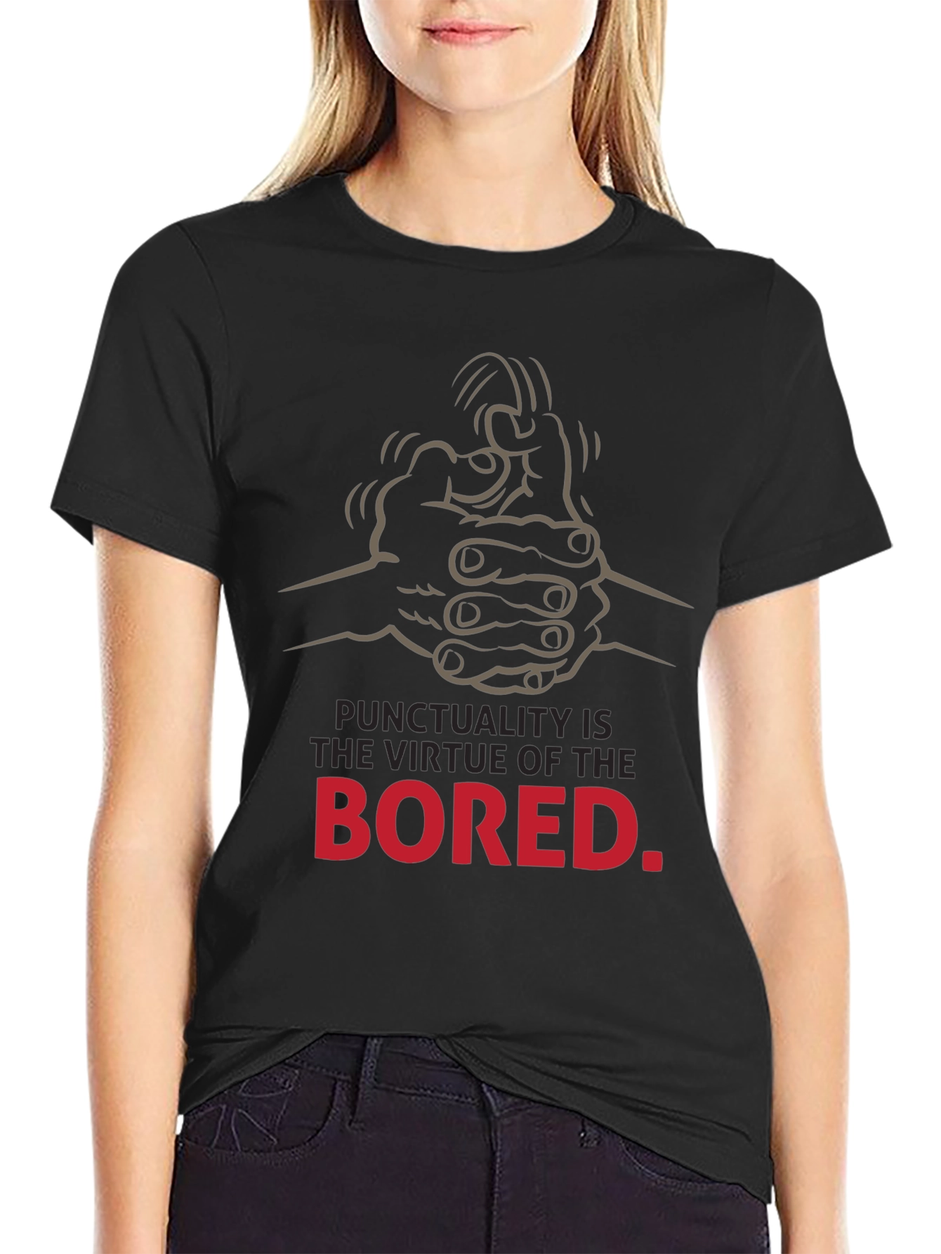 Punctuality is the Virtue of the Bored T-Shirt