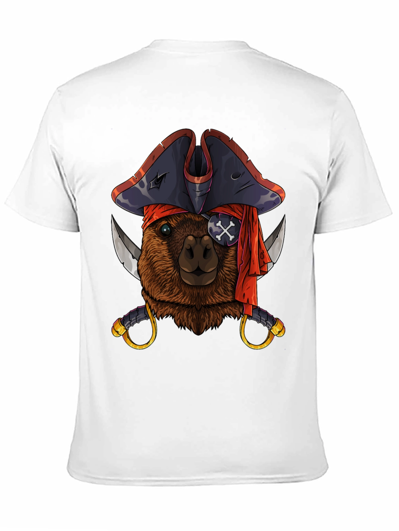 Pirate Capybara Graphic T-Shirt - Soft Cotton Tee