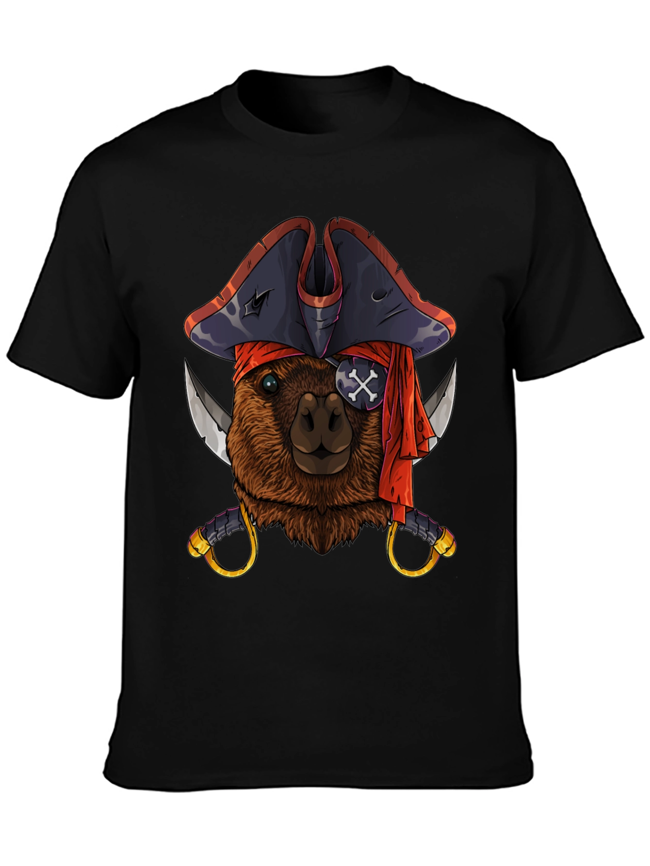 Pirate Capybara Graphic T-Shirt - Soft Cotton Tee