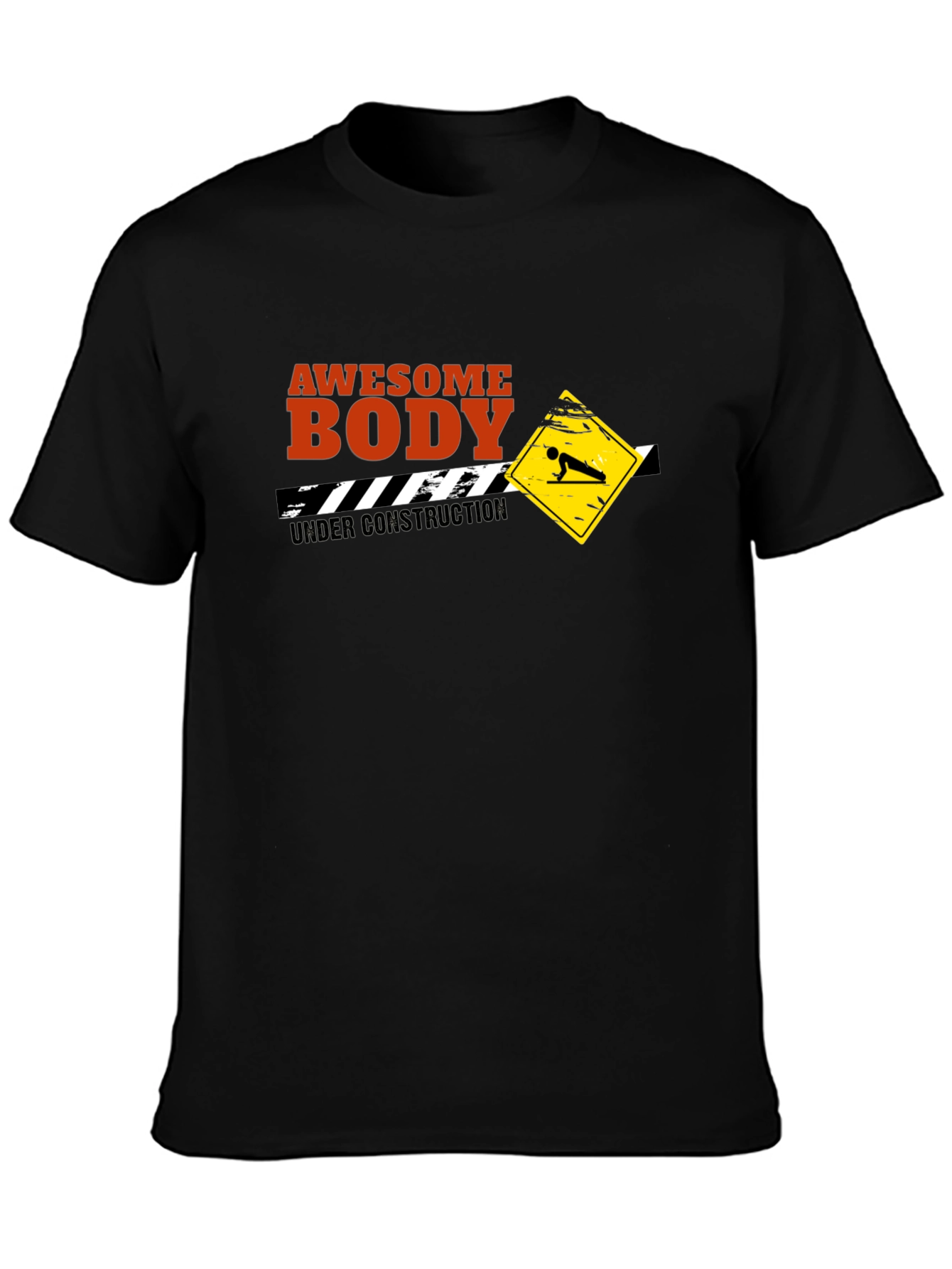 Awesome Body Under Construction T-Shirt - Black