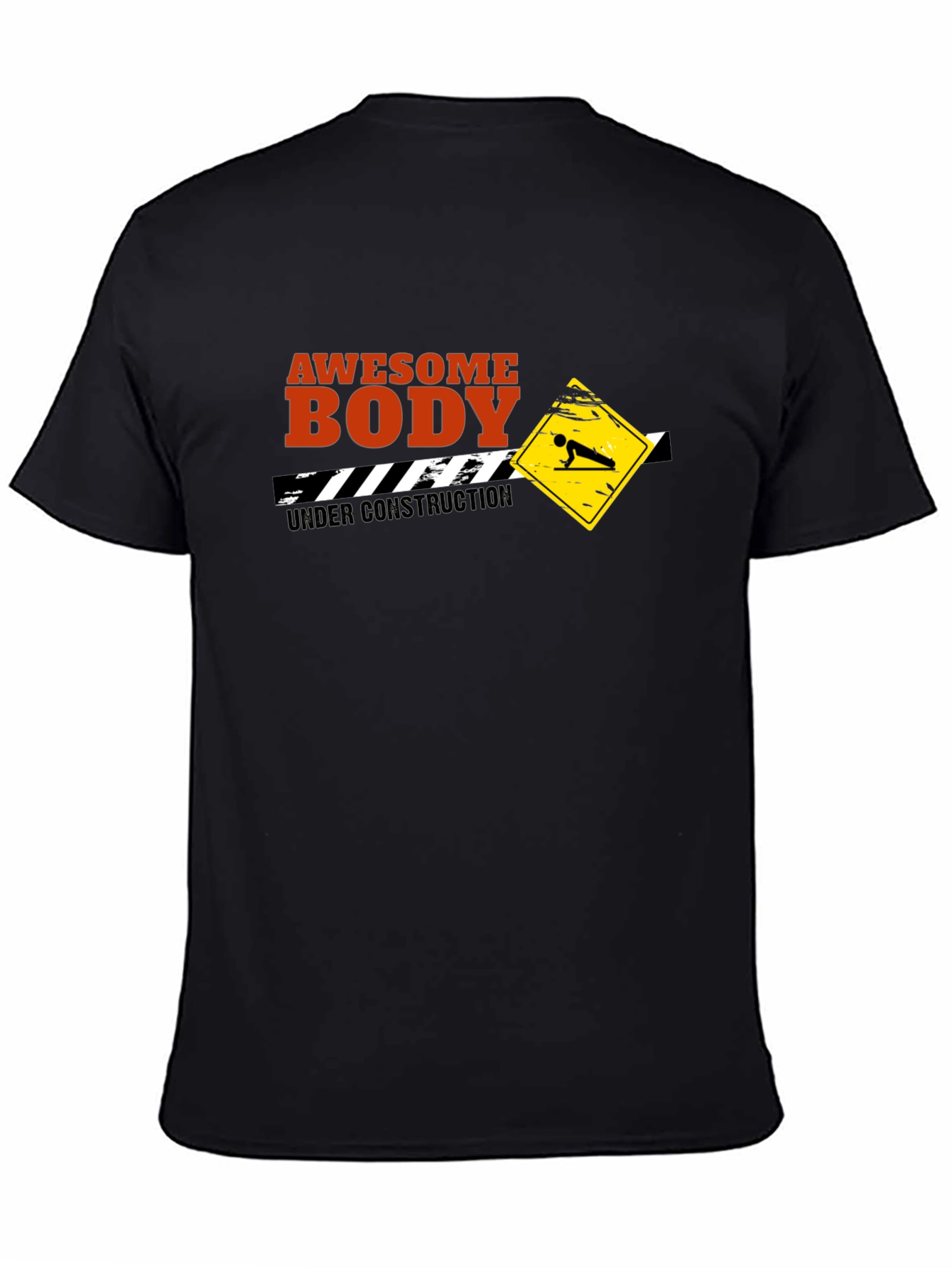 Awesome Body Under Construction T-Shirt - Black