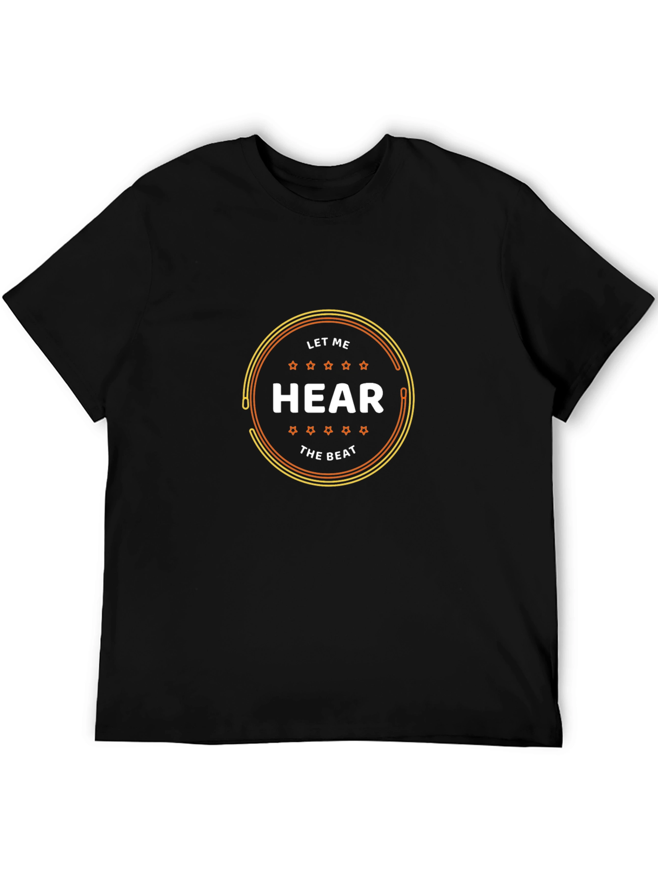 Let Me Hear The Beat Black Tee