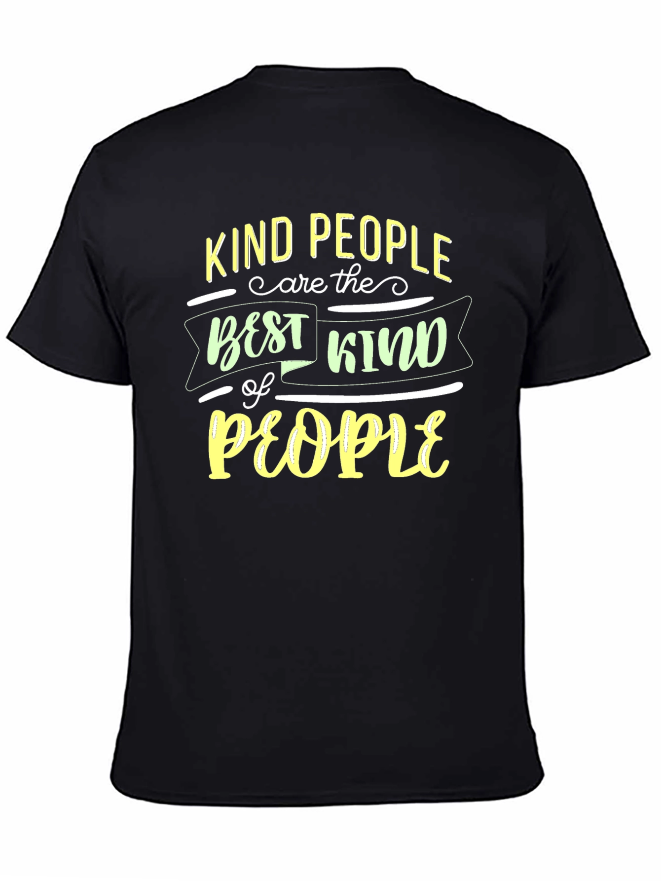 Kind People T-Shirt - Black Comfort Fit