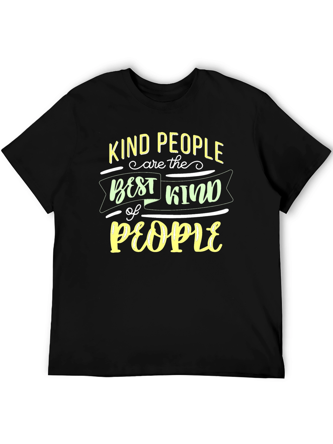 Kind People T-Shirt - Black Comfort Fit