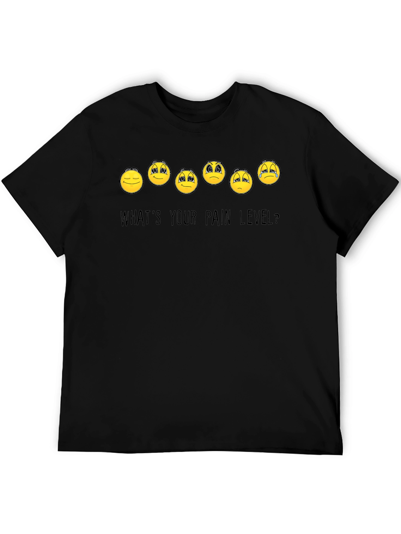 Pain Level Emoji Graphic T-Shirt