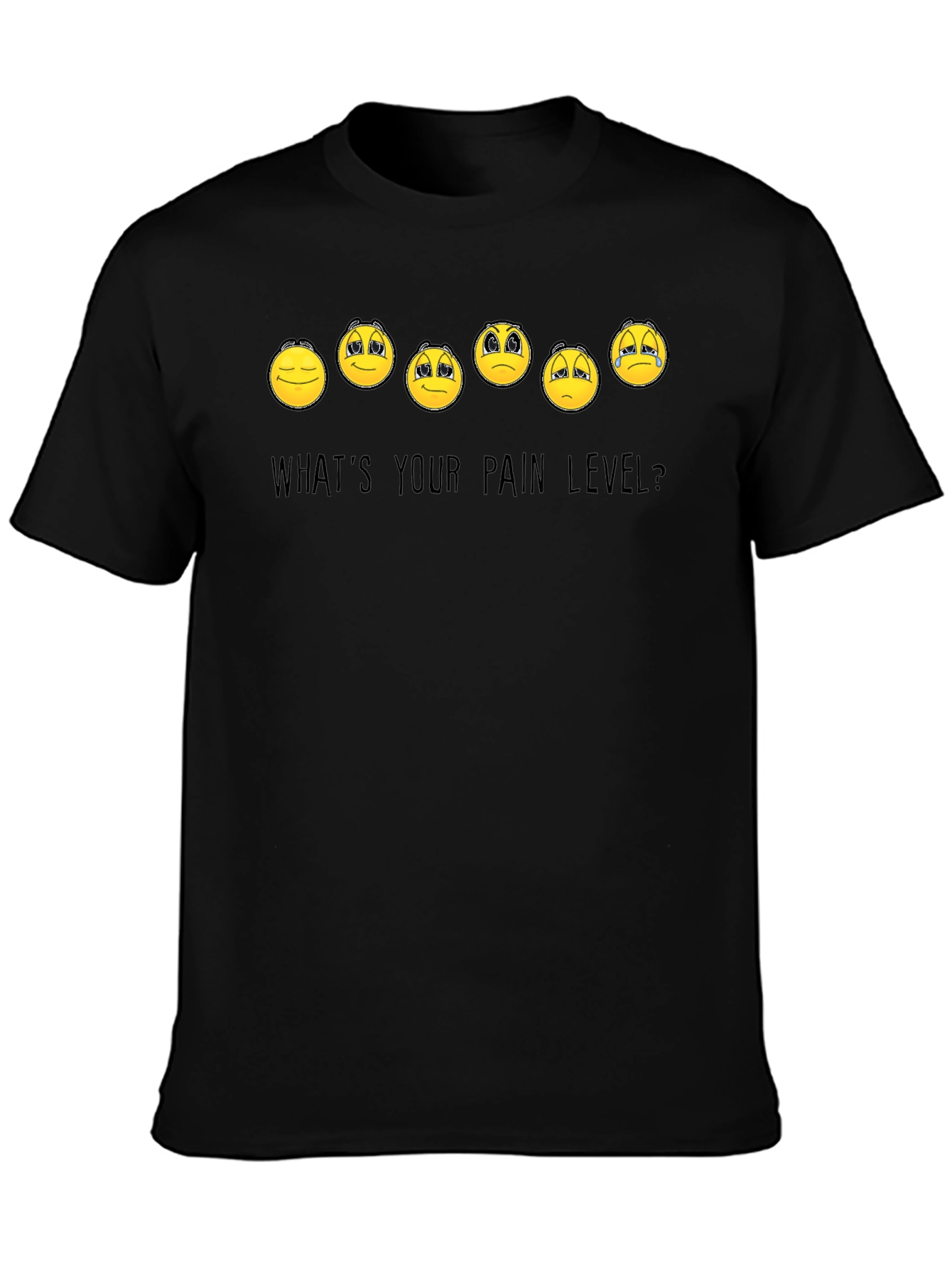 Pain Level Emoji Graphic T-Shirt