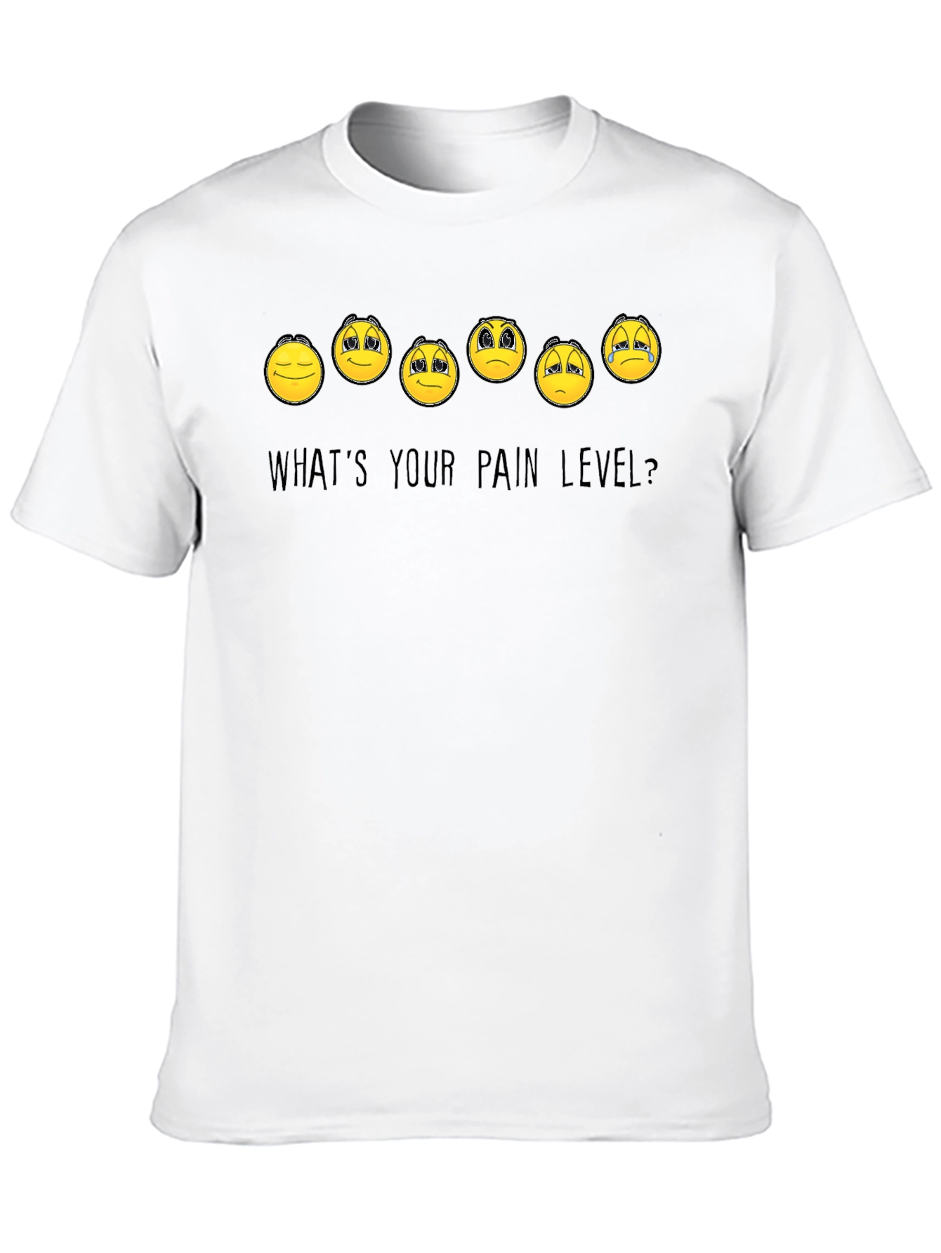 Pain Level Emoji Graphic T-Shirt