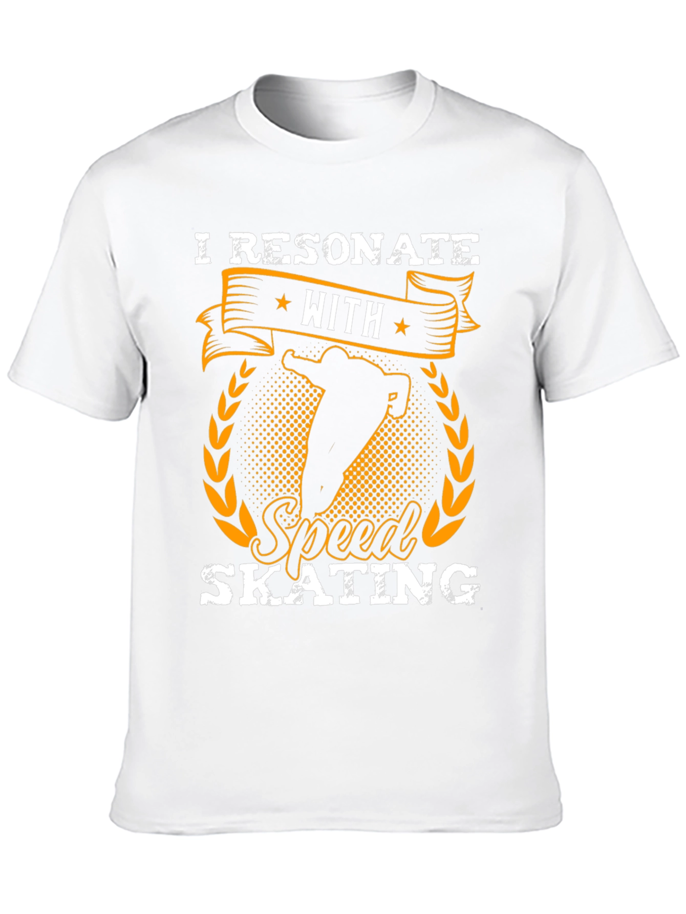 I Resonate With Speed Skating Black T-Shirt