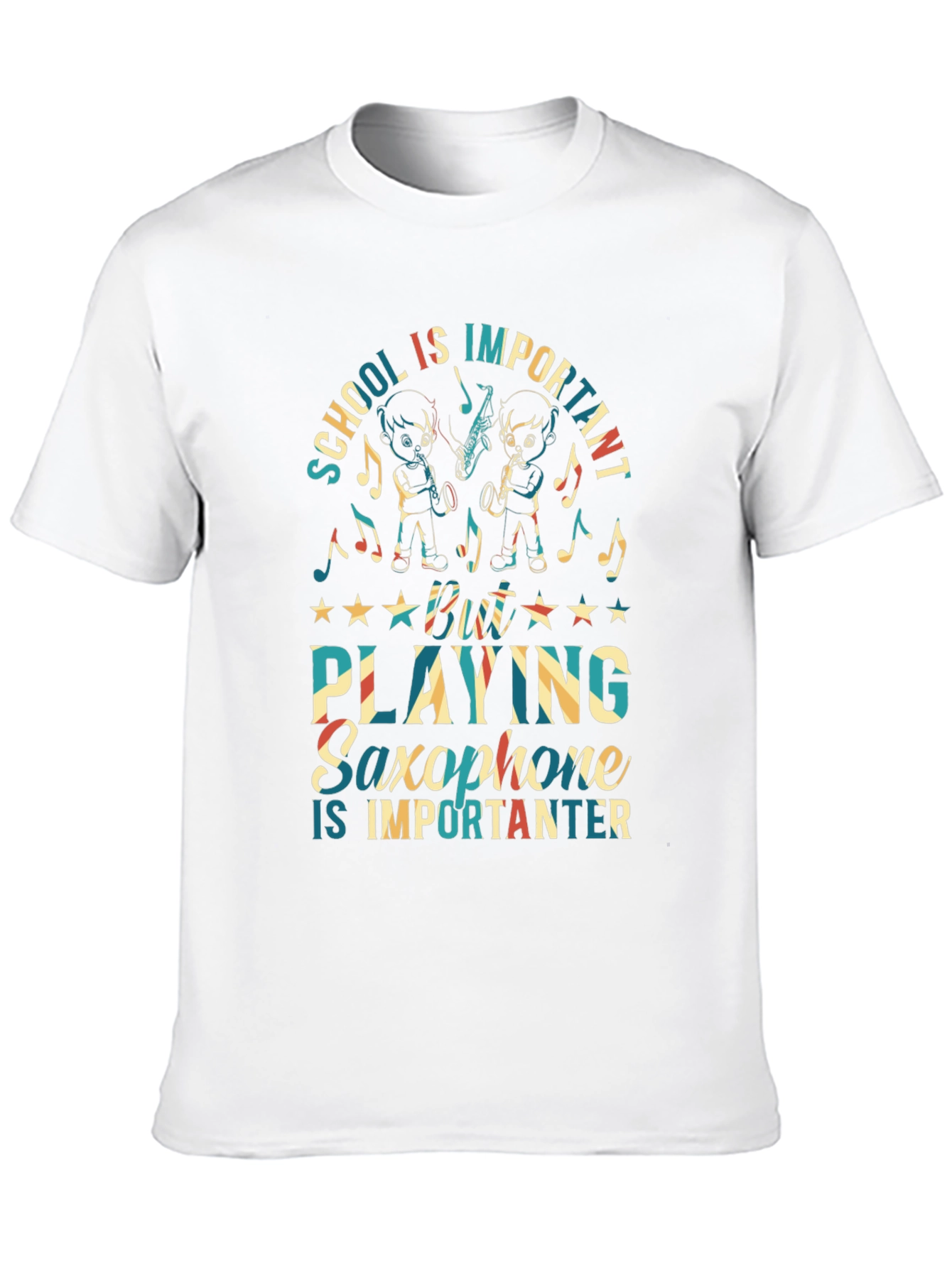 Saxophone Player Graphic T-Shirt