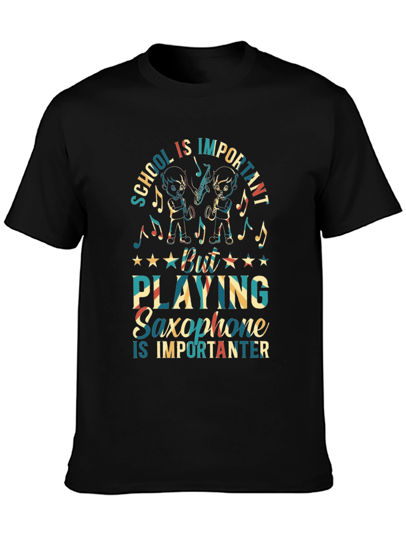 Saxophone Player Graphic T-Shirt