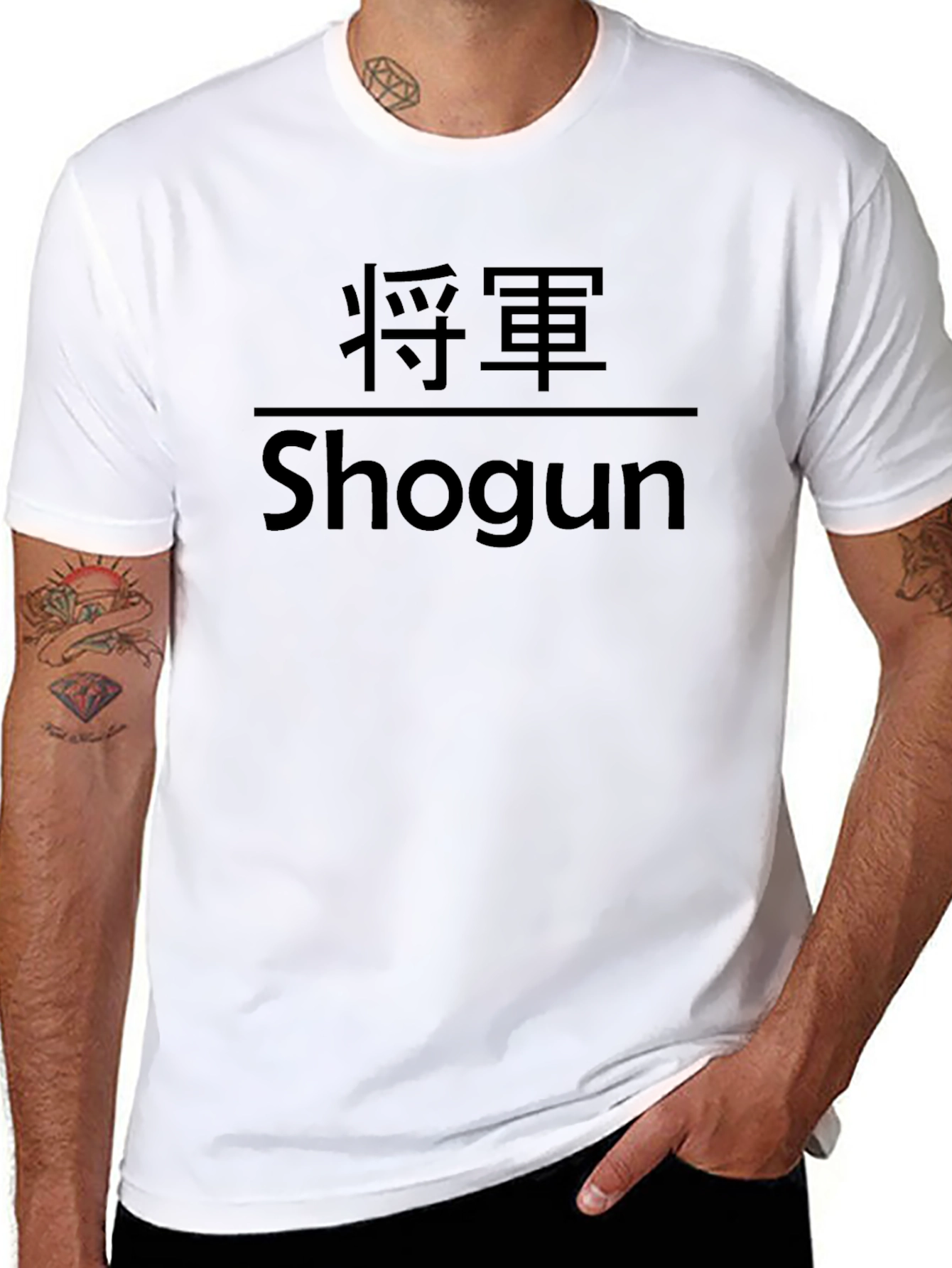 Shogun Graphic Tee - Kanji Design - Soft Cotton