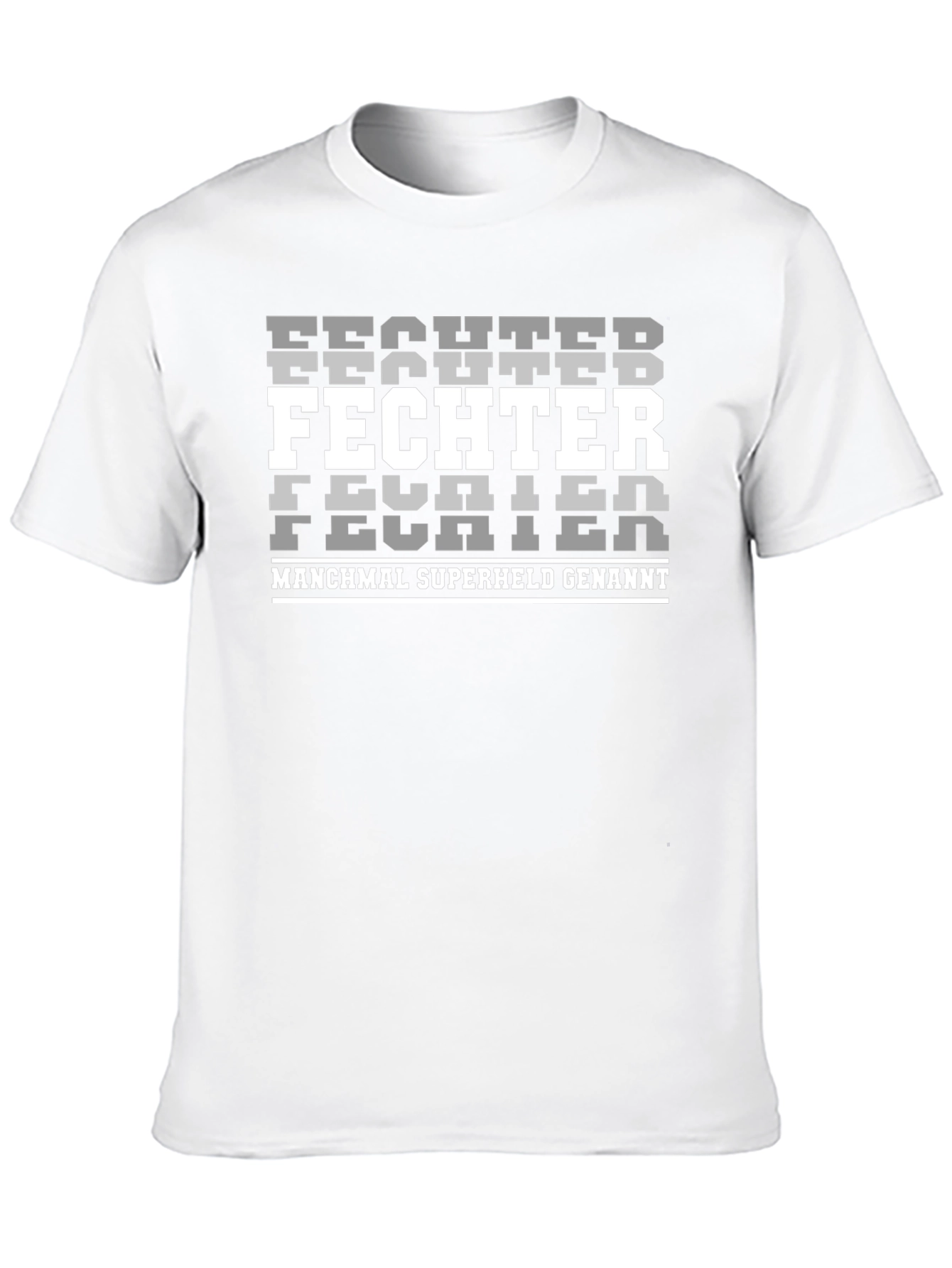 Fighter Superhero Black Graphic T-Shirt
