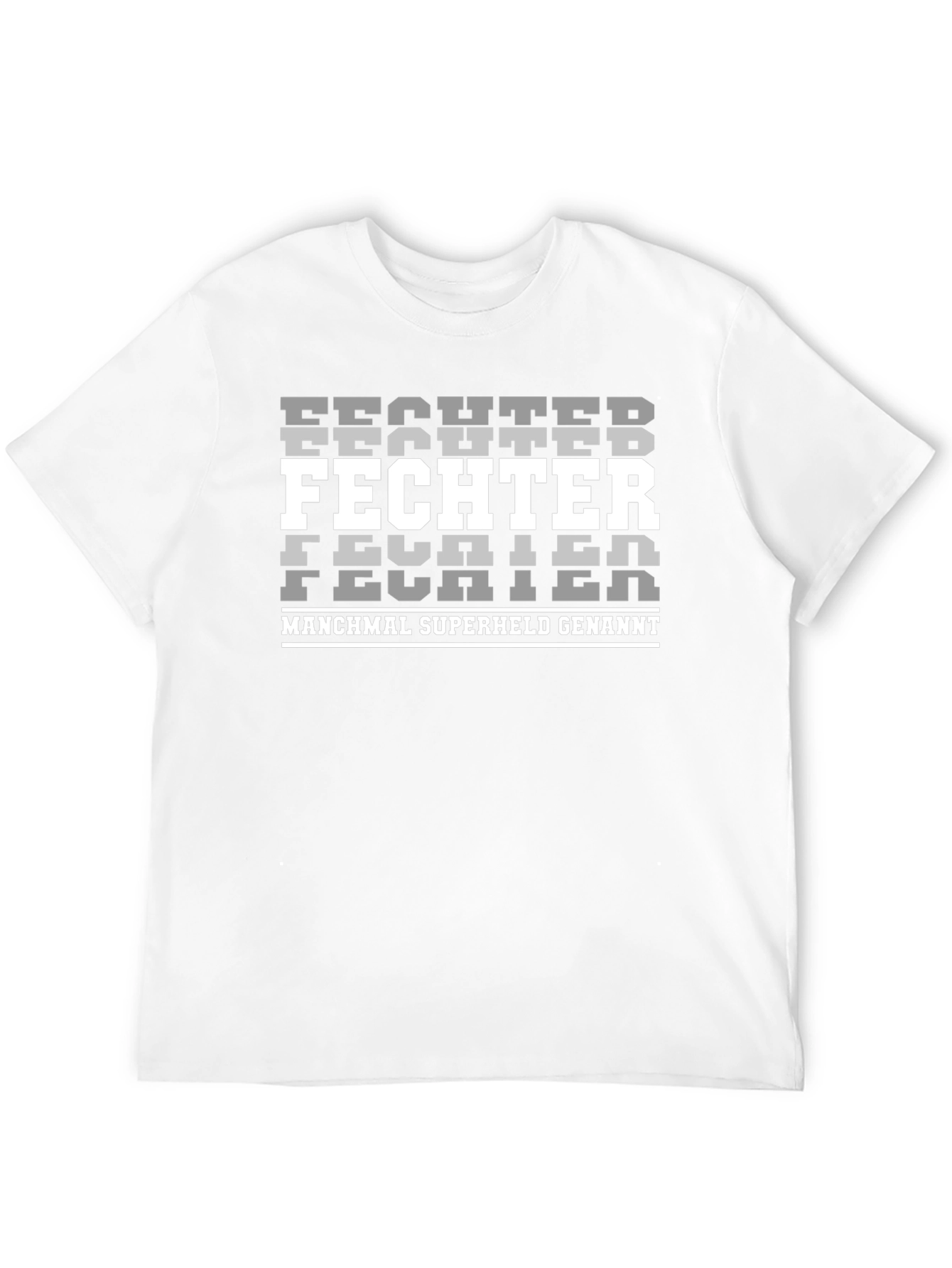 Fighter Superhero Black Graphic T-Shirt